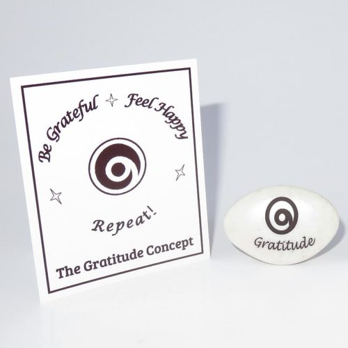 The Gratitude Stone with Inspirational Card