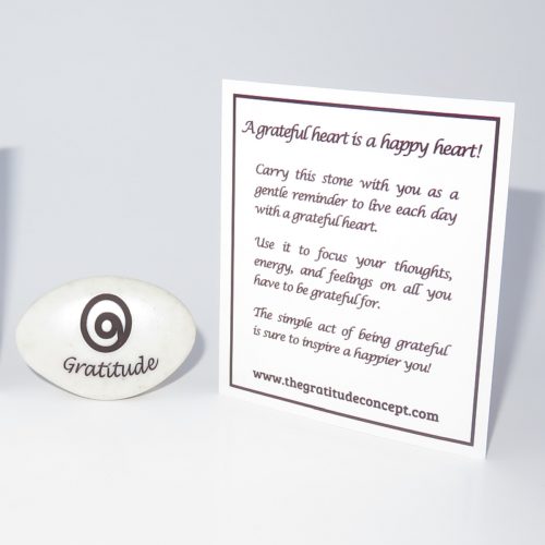 The Gratitude Stone with Inspirational Card